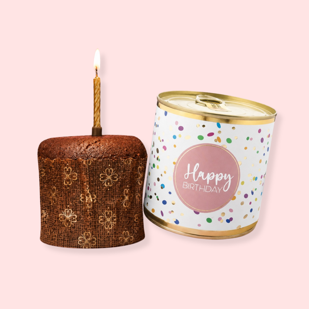 Staigmena-tortas skardinėje su žvakute | Happy Birthday Brownie - Image 2